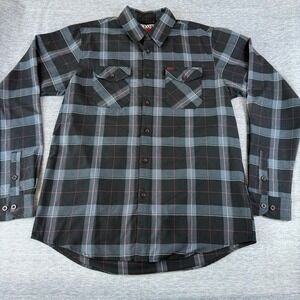Dixxon Counts Kustoms Rare Mens Button Down Shirt Sz Large Tall LT Flannel